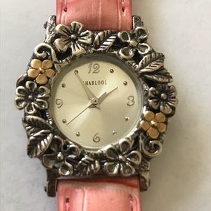 SHABLOOL Sterling & 14Kt Gold Watch